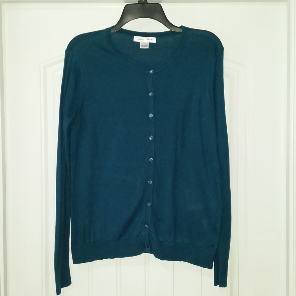 August Silk Lightweight Cardigan